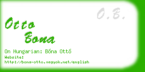 otto bona business card