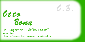 otto bona business card